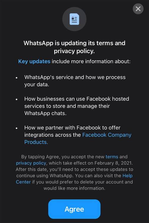 WhatsApp隐私政策