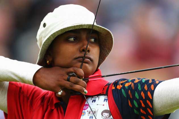 印度女子弓箭手获得铜牌