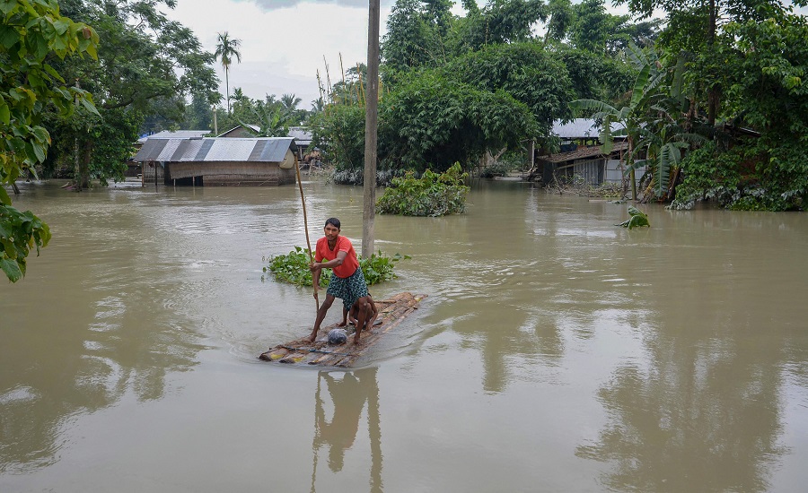 Sunil Cheetri，Assam Flood