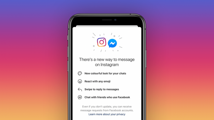 Facebook合并了Instagram和messenger